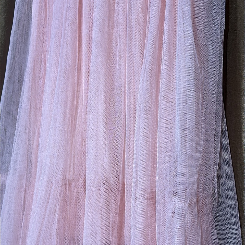 Handmade Pink Wrinkled tulle skirt fun and colorful - Picture 3 of 6